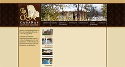 Desktop Screenshot of cabaniaslaosa.com.ar